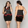 Sexy Pinstripe Dress Set