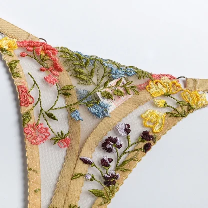 Floral Lace G-string Lingerie - Image 3