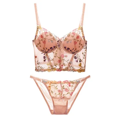 Sexy Embroidery Floral Bralette - Image 6