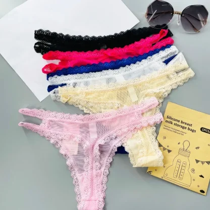 Lace Mesh Sexy Thong - Image 7