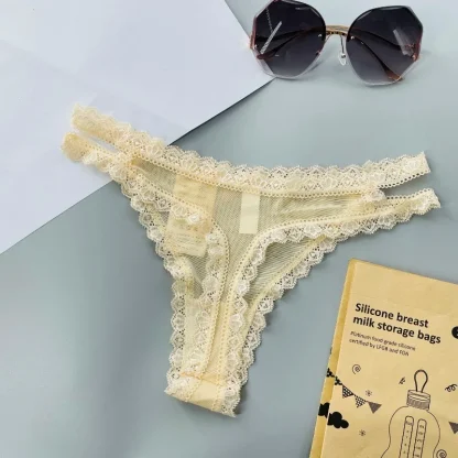 Lace Mesh Sexy Thong - Image 3