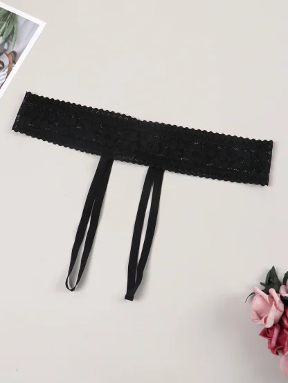 Open-Crotch Lace G-String - Image 2