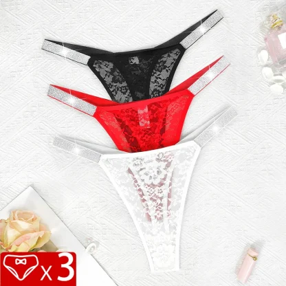 Sexy Floral Intimate Thong - Image 5