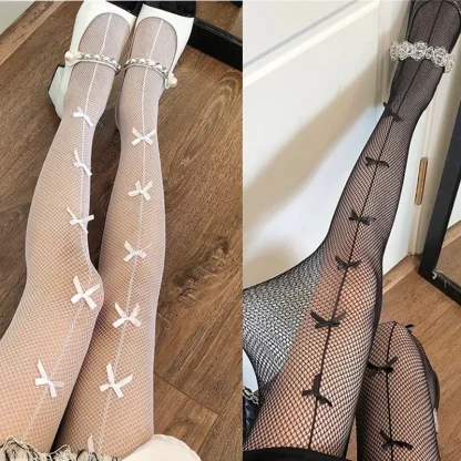 Transparent Fishnet Tights - Image 12
