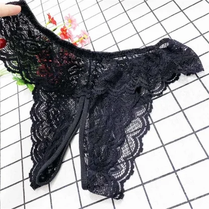Open-Front Lace Panty
