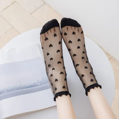 Ruffled Love Mesh Socks - Image 5