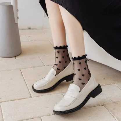 Ruffled Love Mesh Socks - Image 9