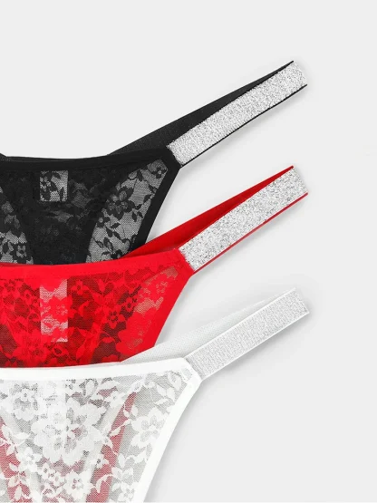 Sexy Floral Intimate Thong - Image 6