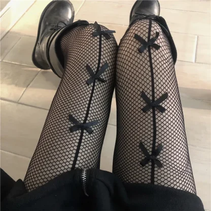 Transparent Fishnet Tights - Image 2