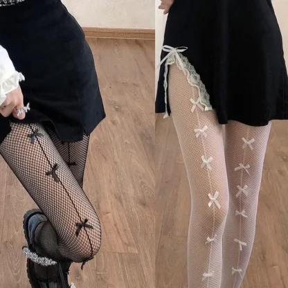 Transparent Fishnet Tights - Image 11